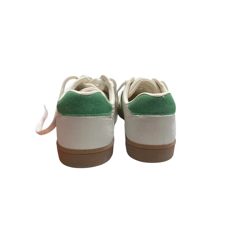 No Boundaries Women's Sneakers Size 9 White Green Retro Sporty Trendy